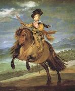 Portrait equestre du prince Baltasar Carlos (df02) Diego Velazquez
